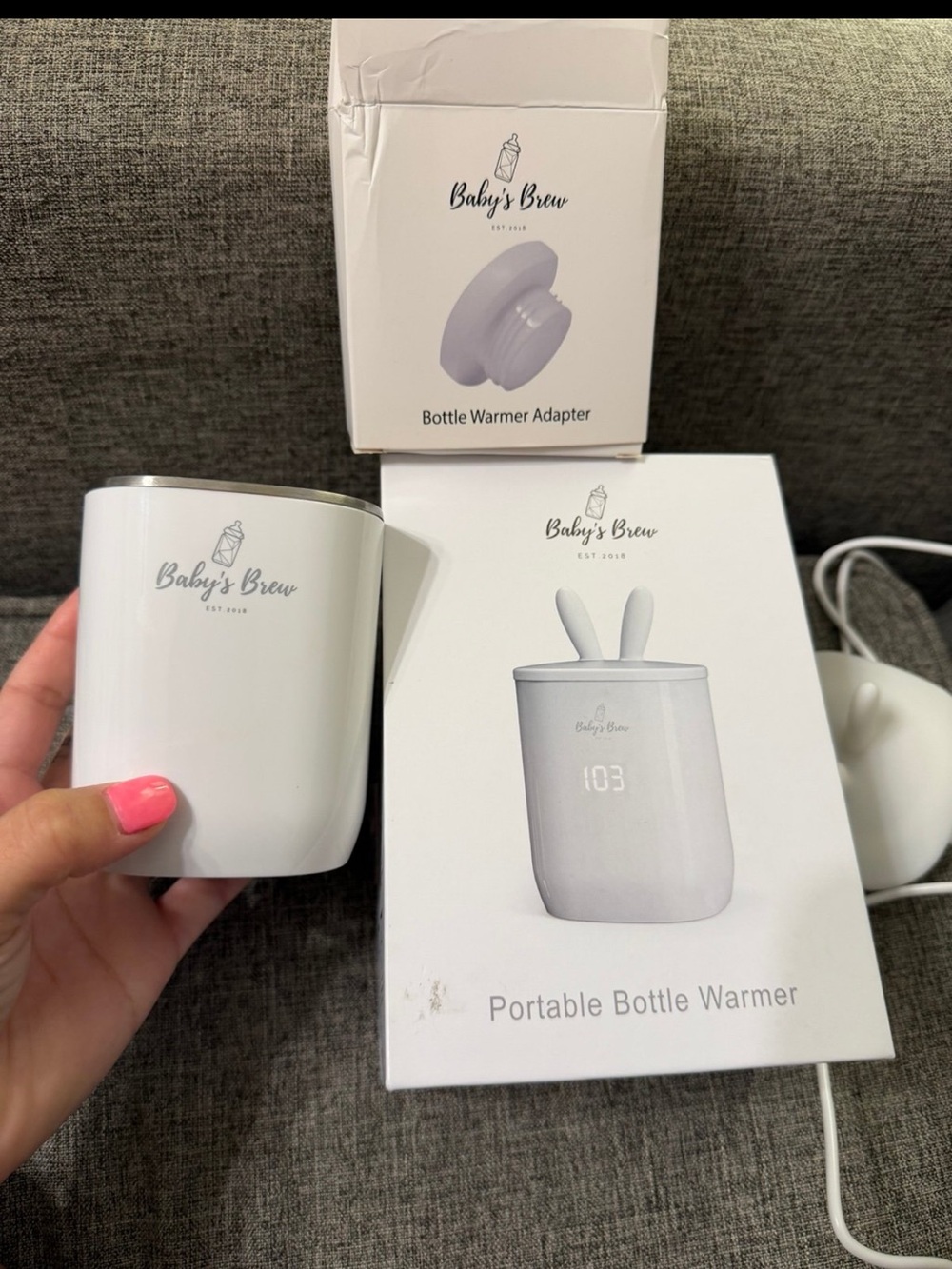 Portable Bottle Warmer - White
